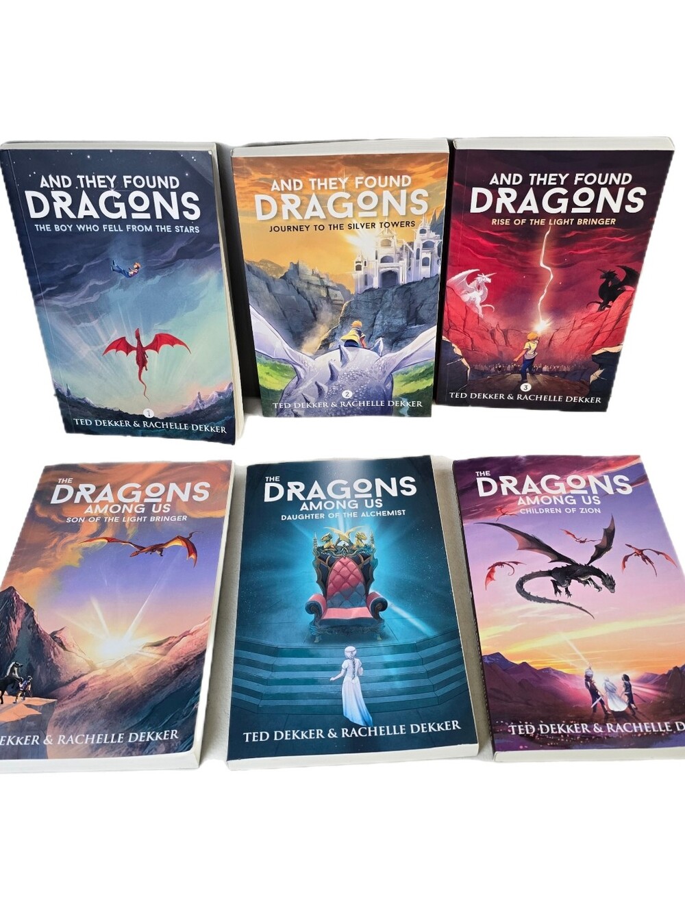 And They Found Dragons Books #1-6 Ted & Rachelle Dekker Paperback 2021 Lot Of 6